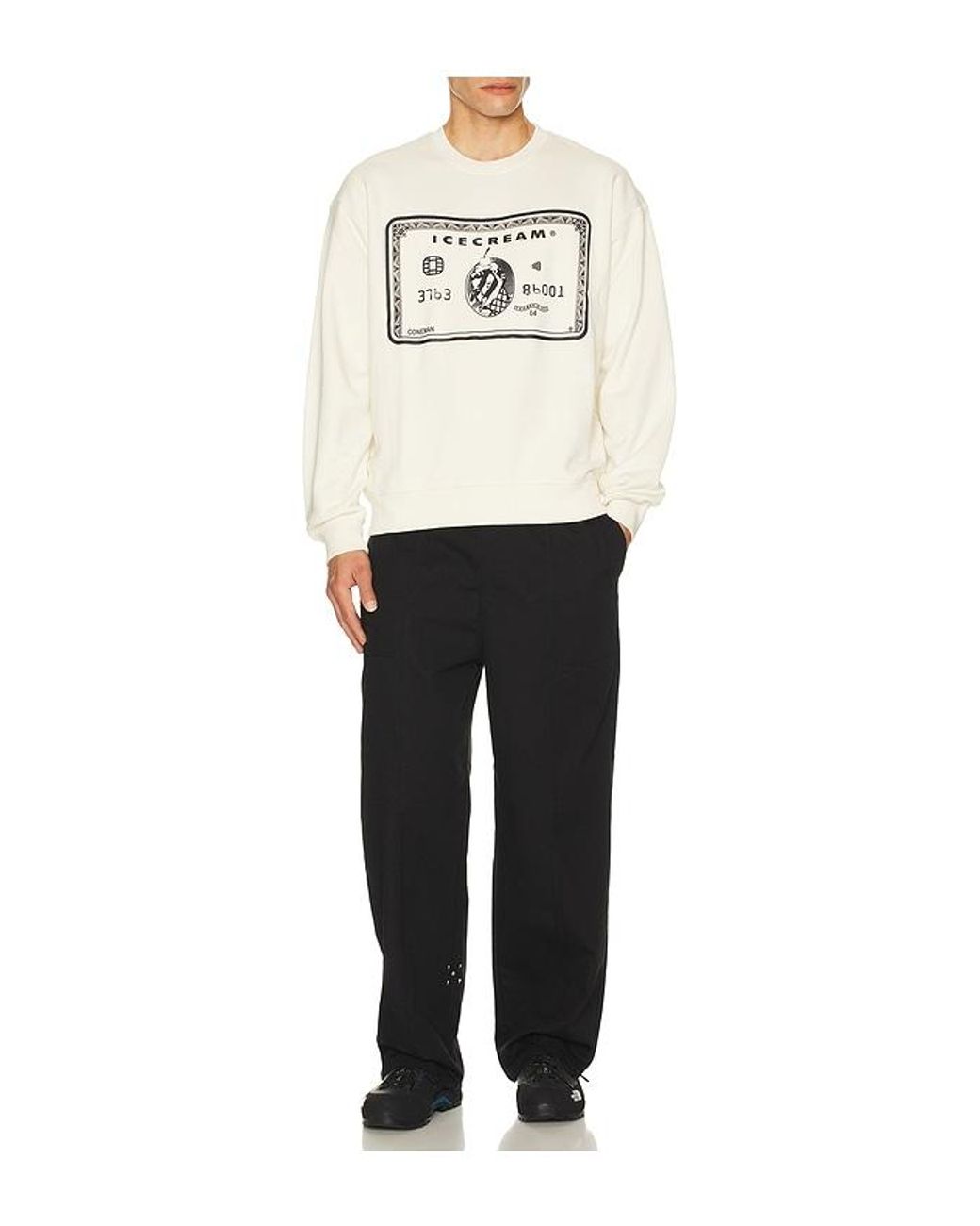 ICECREAM Natural Card Sweatshirt for men