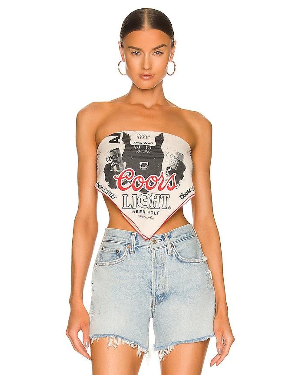 The Laundry Room Coors Light Ahroooo Bandana in White Lyst