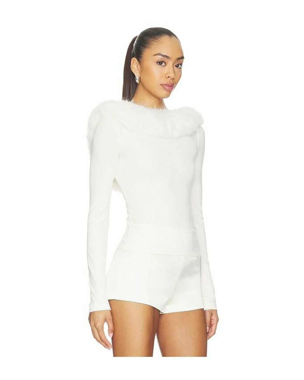 MAJORELLE White Dolores Top