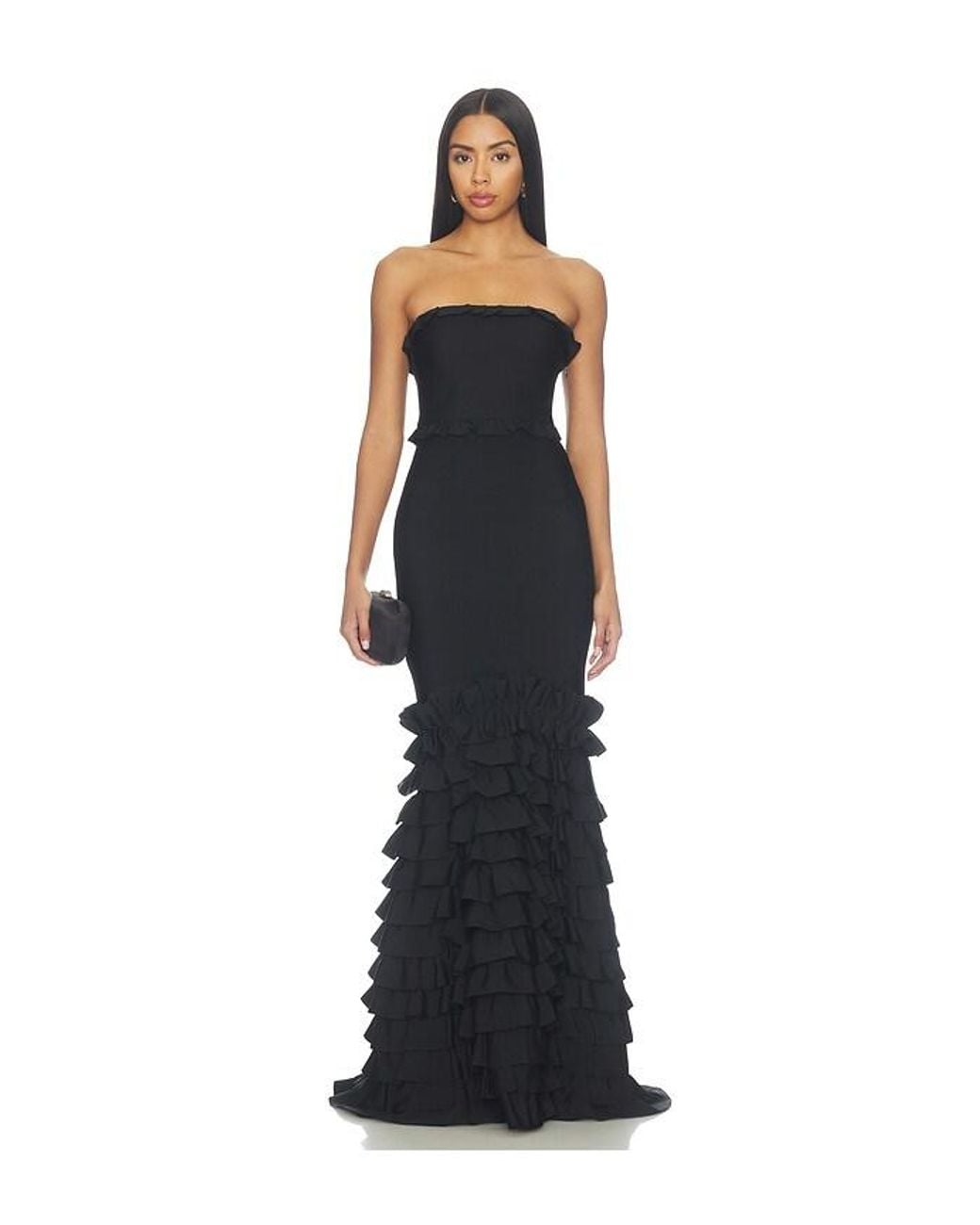 Lovers + Friends Blue Elarra Bandage Gown