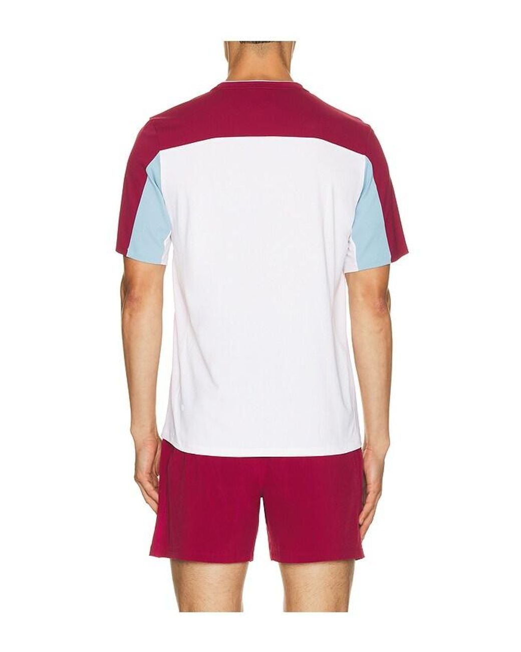 lululemon athletica Red Uv Protective Pique Tennis Short Sleeve Shirt for men