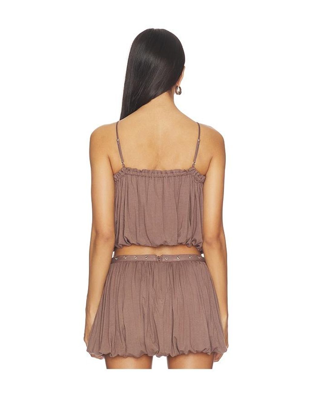 superdown Gray Dakoa Bubble Top