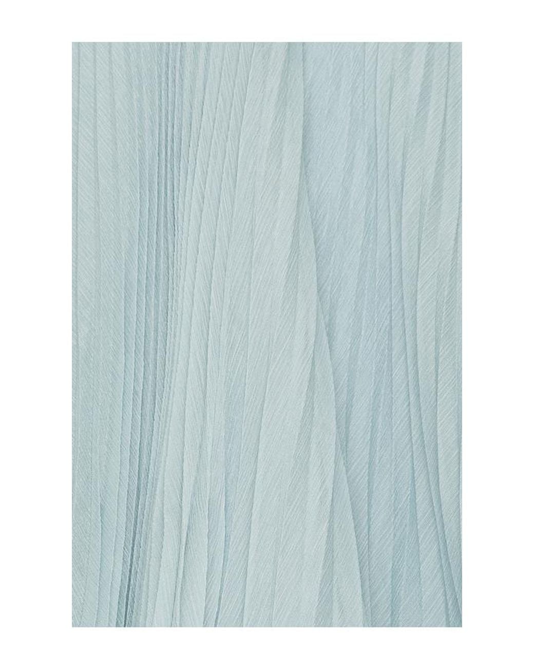 AMUR Blue Dalia Pleated Baby Doll Dress