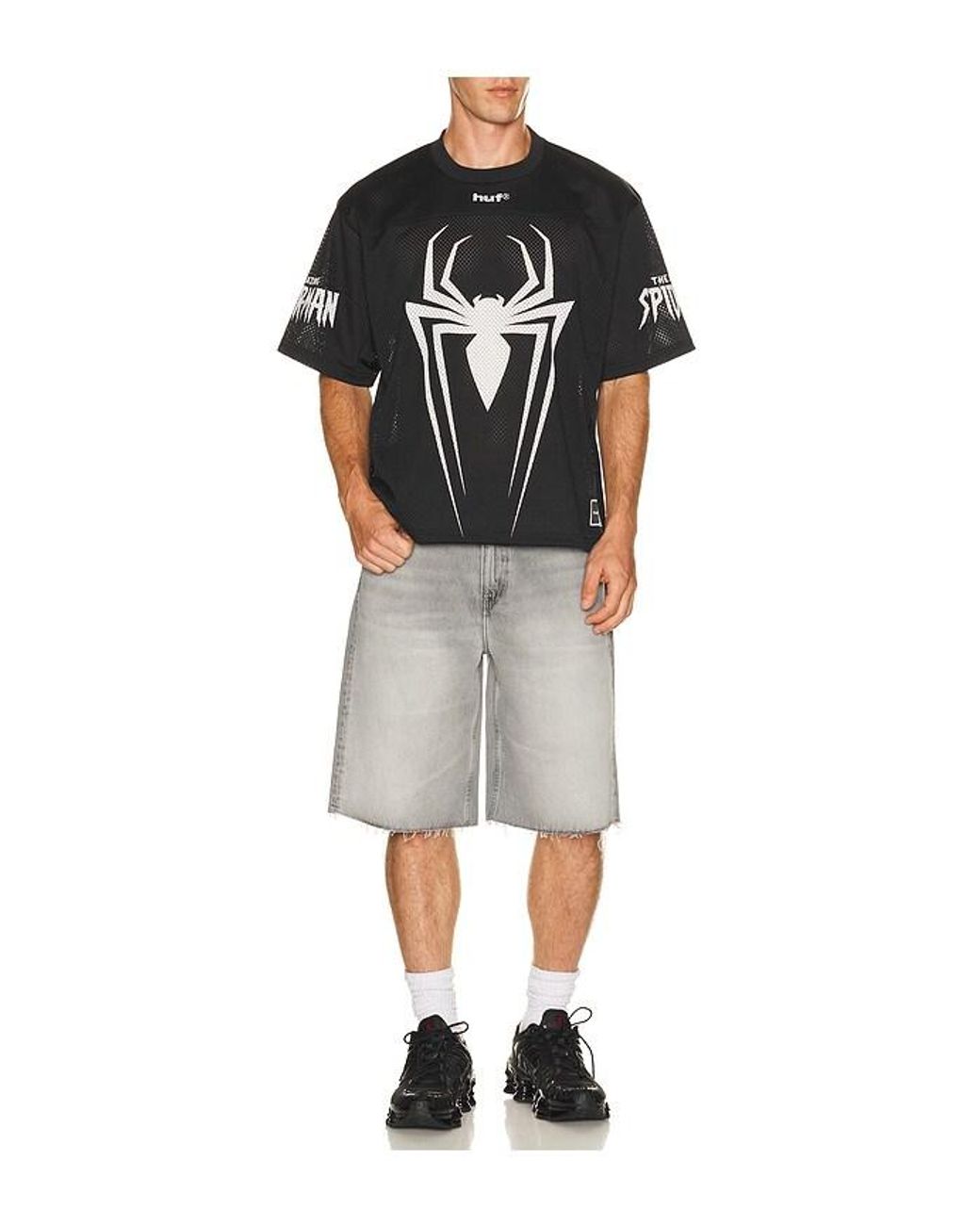 Huf X Spider- Football Jersey in Black for Men | Lyst UK