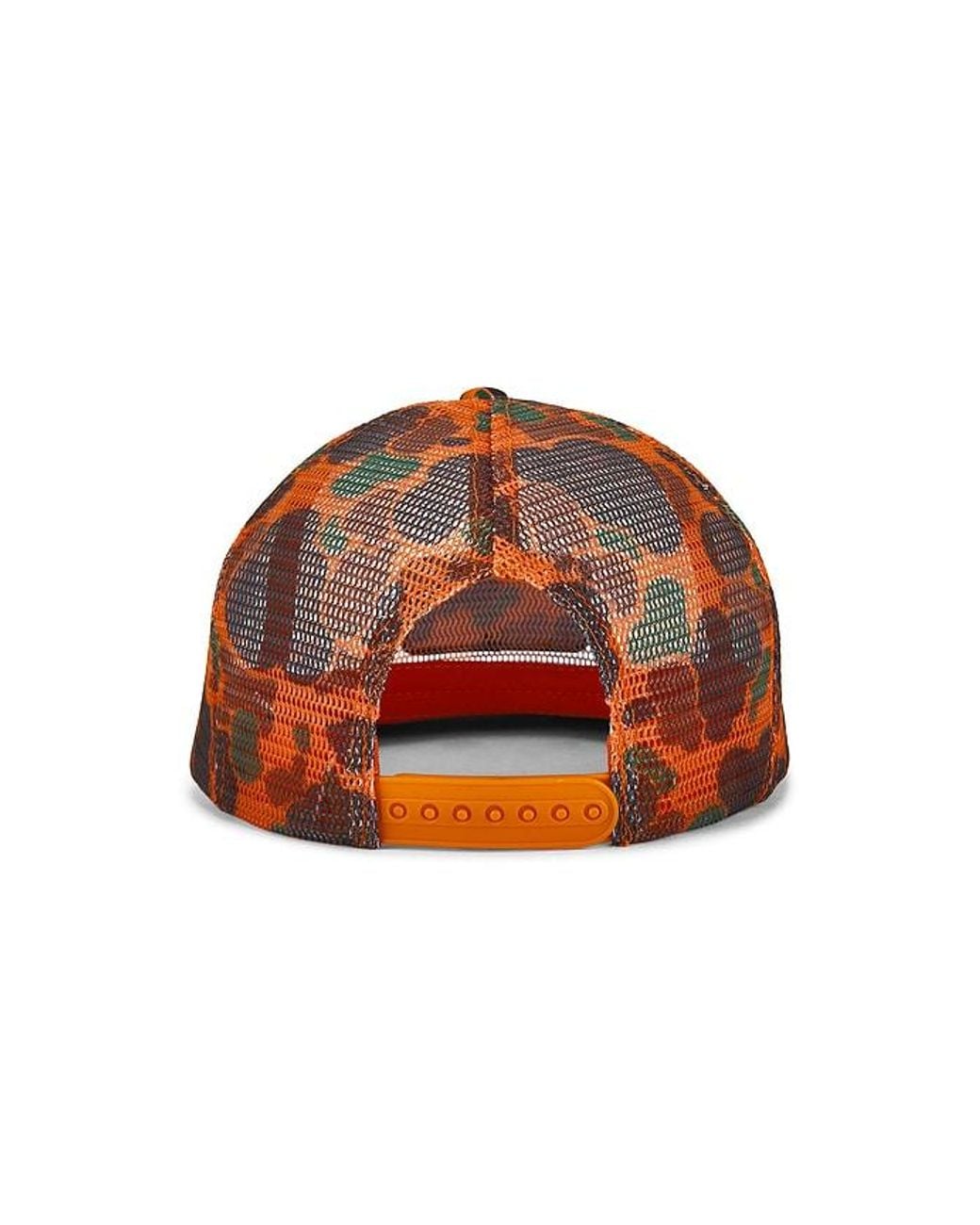 Autumn Headwear Orange Camo Trucker Cap for men