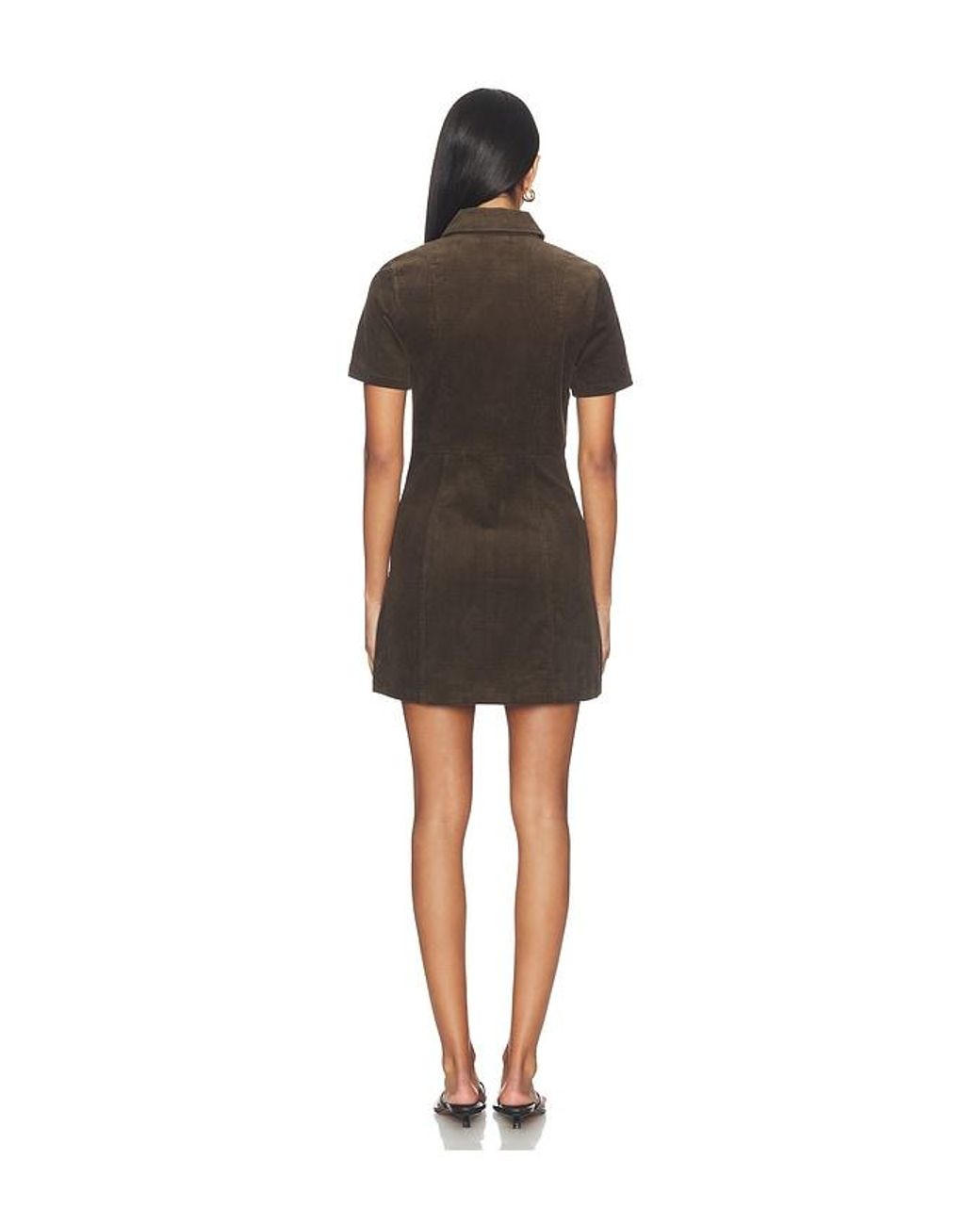 PAIGE Black Clementine Corduroy Dress