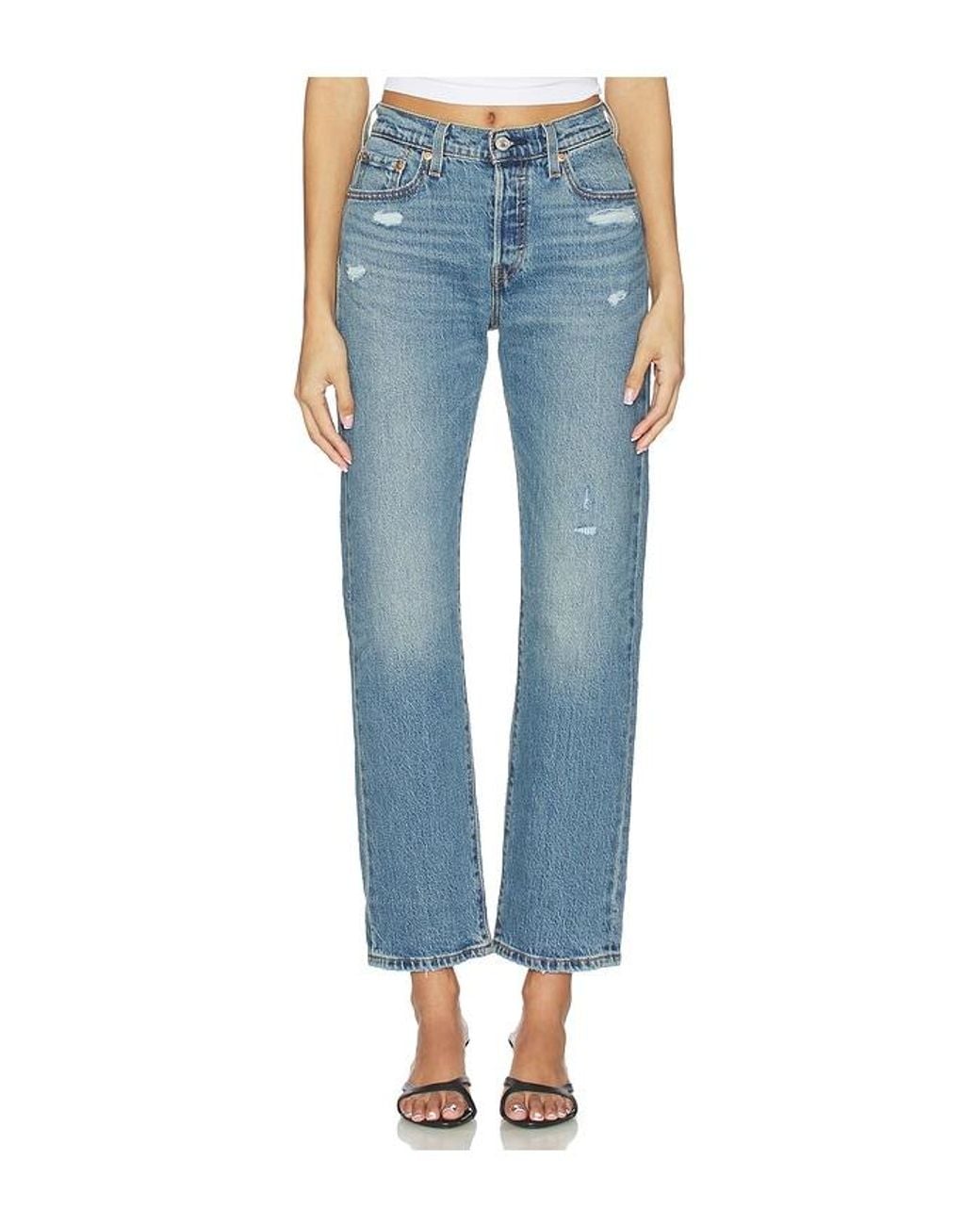 Levi's Blue 501 Curve Straight Jeans