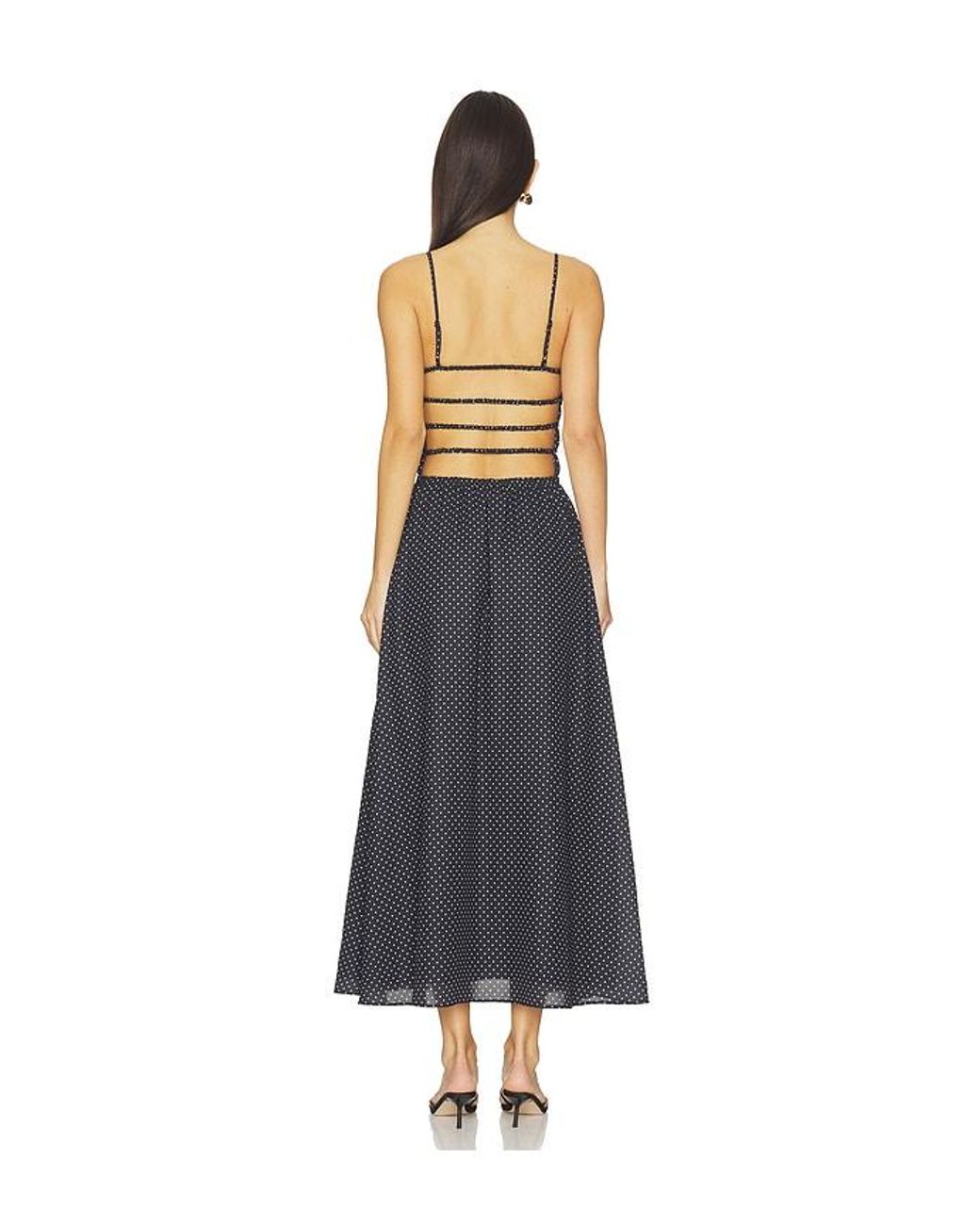 ROBE DELTA en Black Solid & Striped en coloris Blue