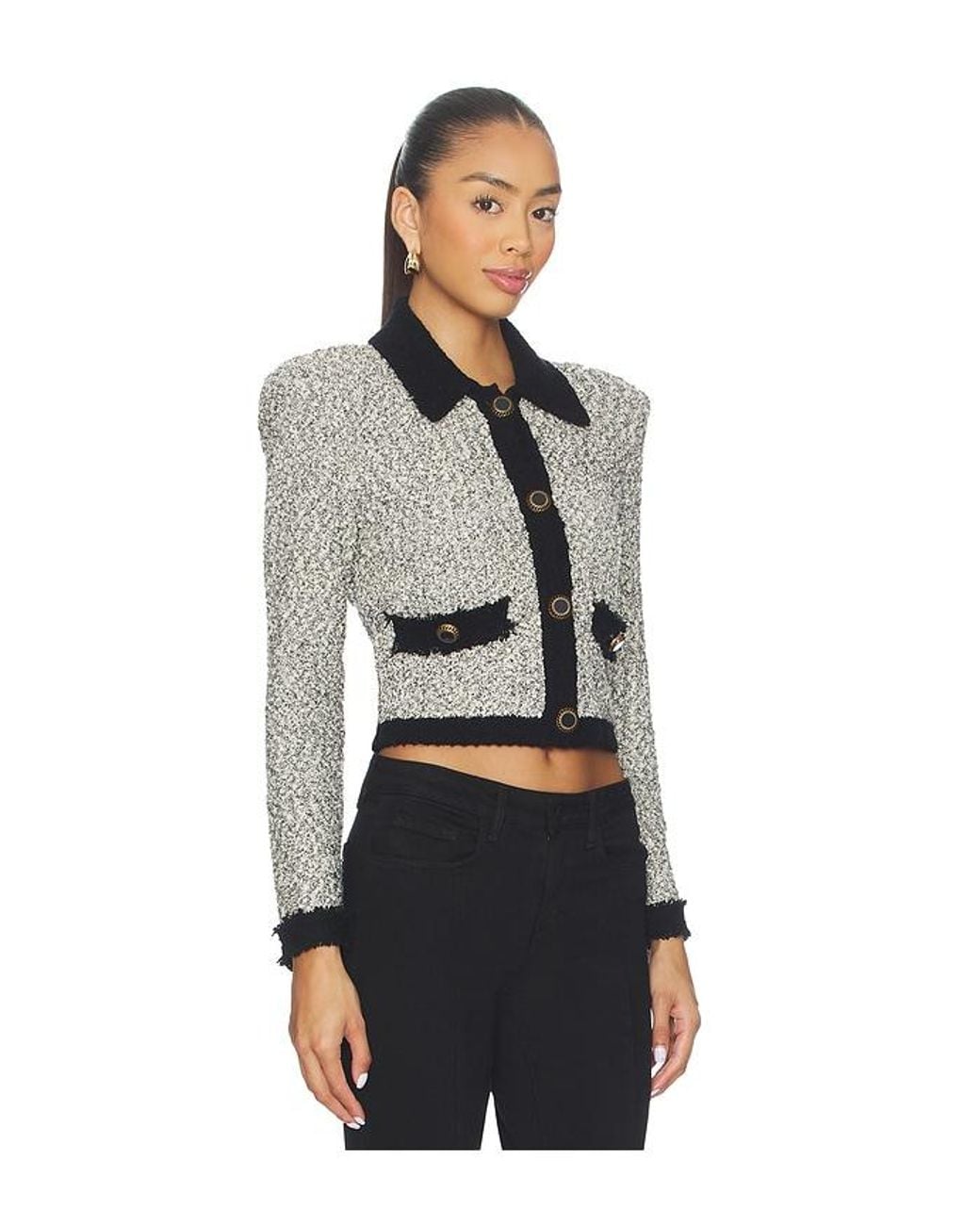 L'Agence Gray 'Agence Arielle Collared Jacket