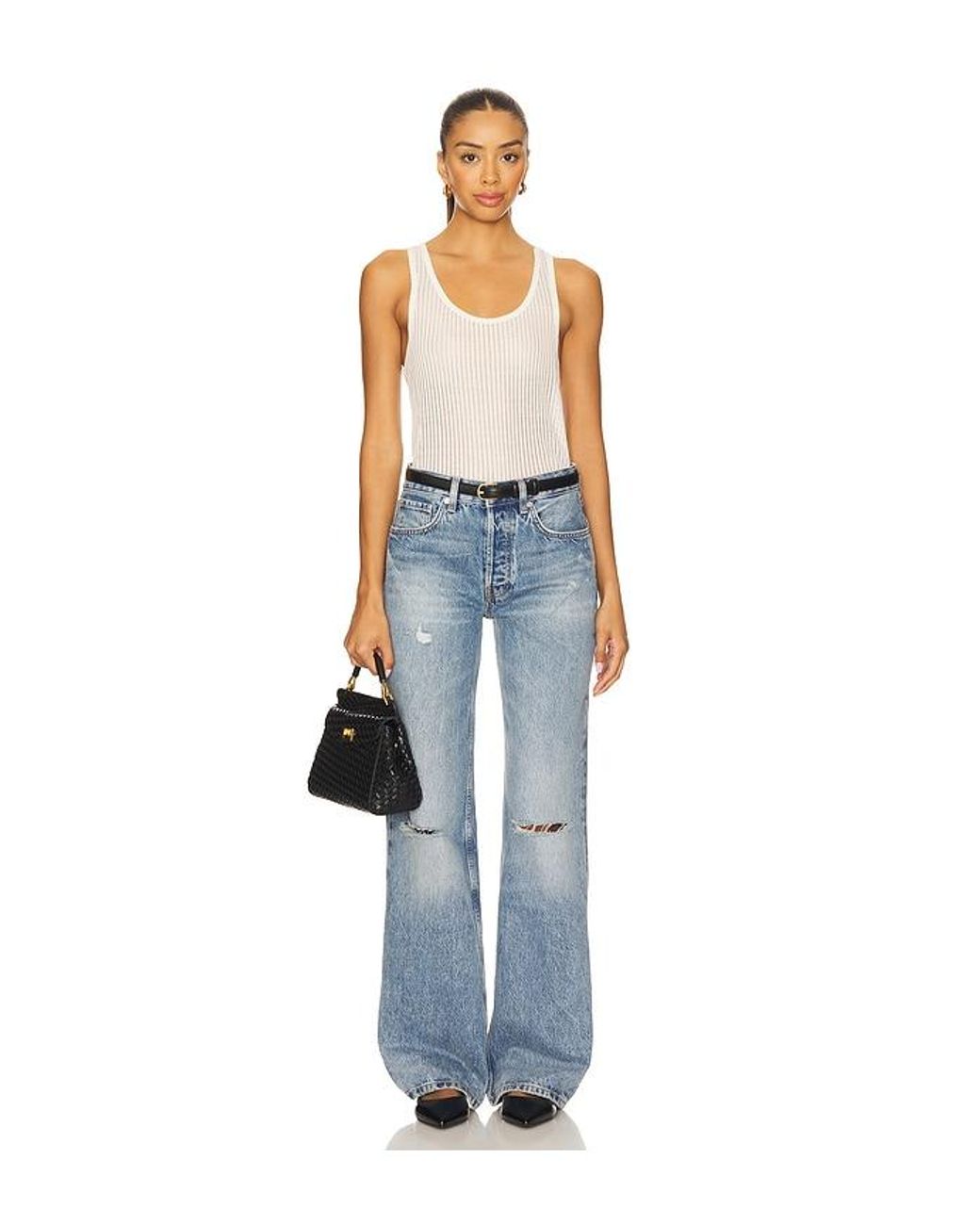 Anine Bing Blue Hugh Wide Leg