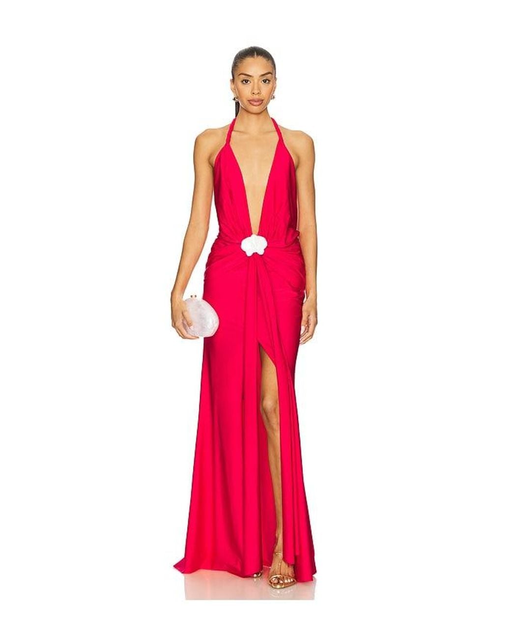 Shani Shemer Red Olesia Maxi Dress