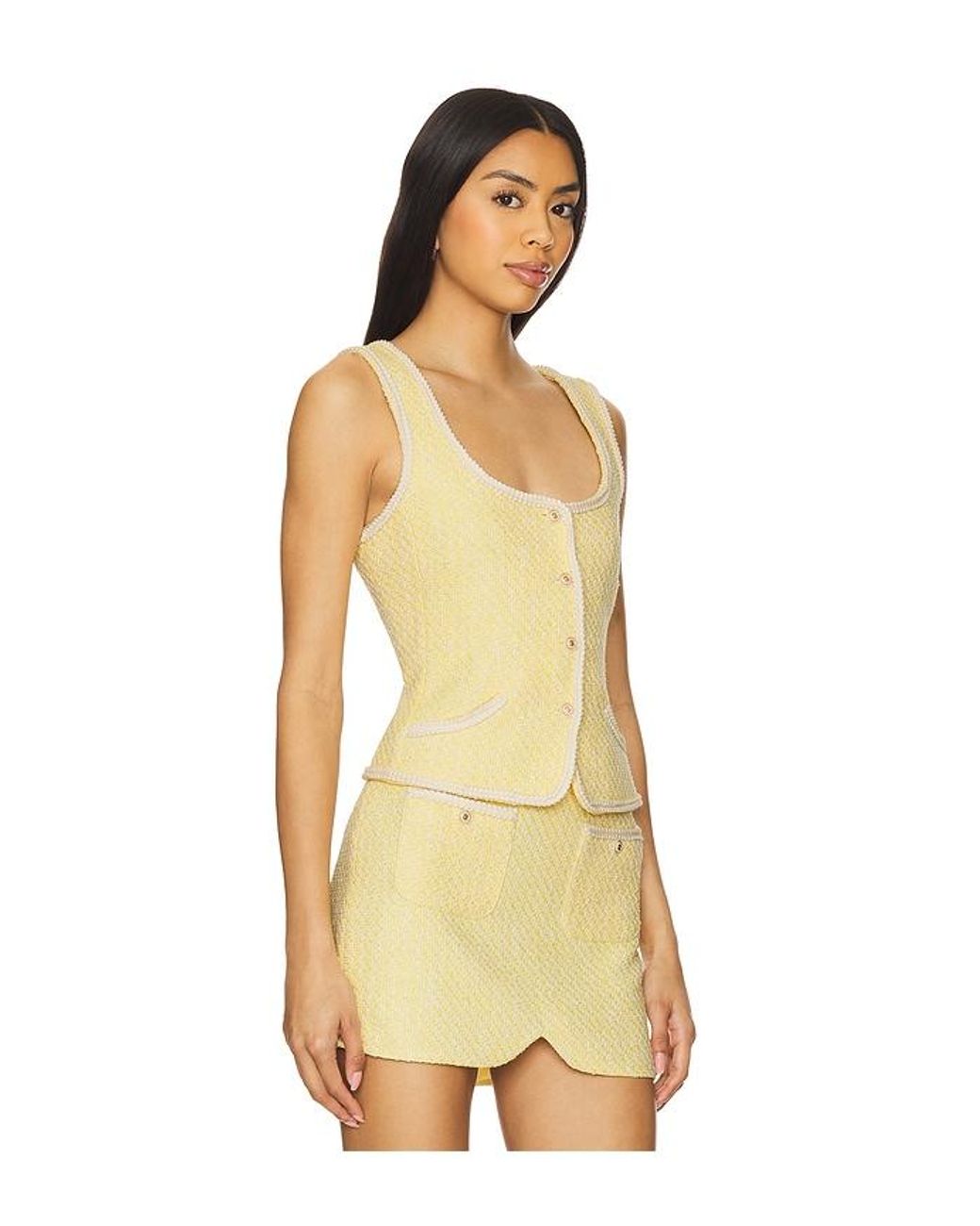 Amanda Uprichard Natural Caligari Vest