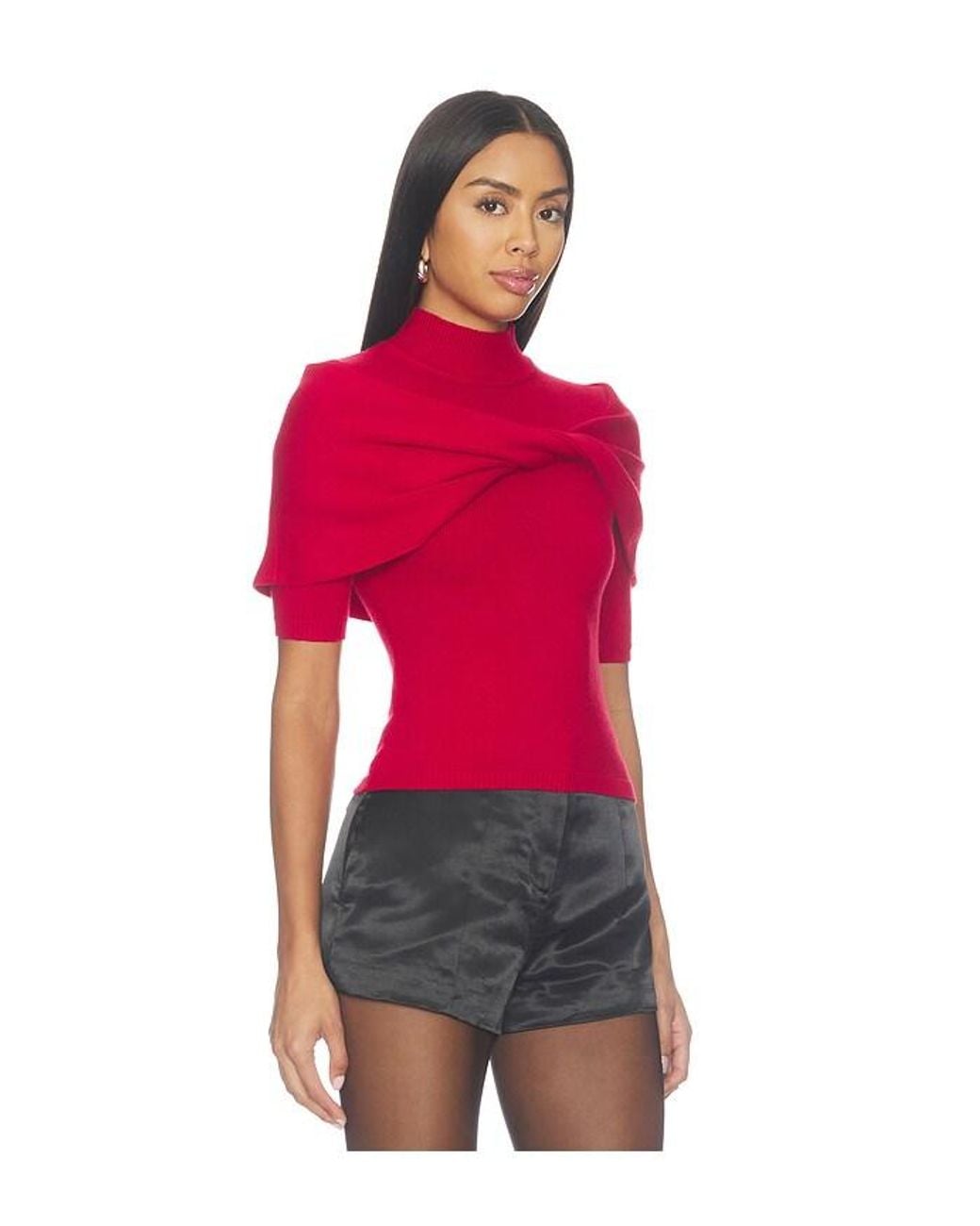 Lovers + Friends Red Emmah Twist Front Sweater
