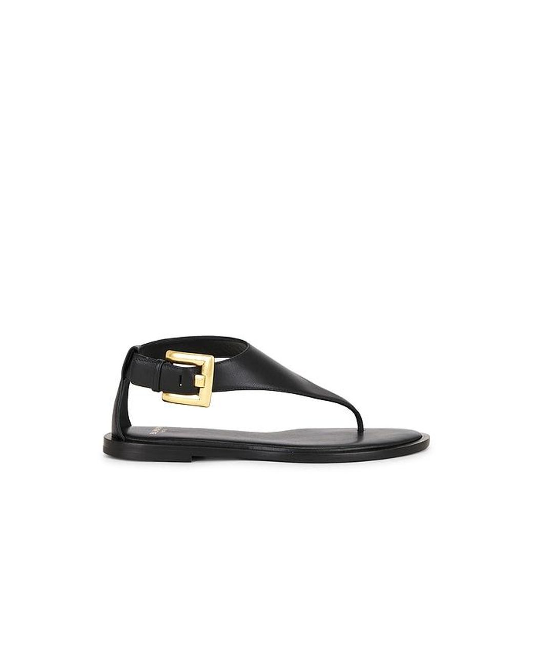 Balmain Black Anthem Thong Sandal