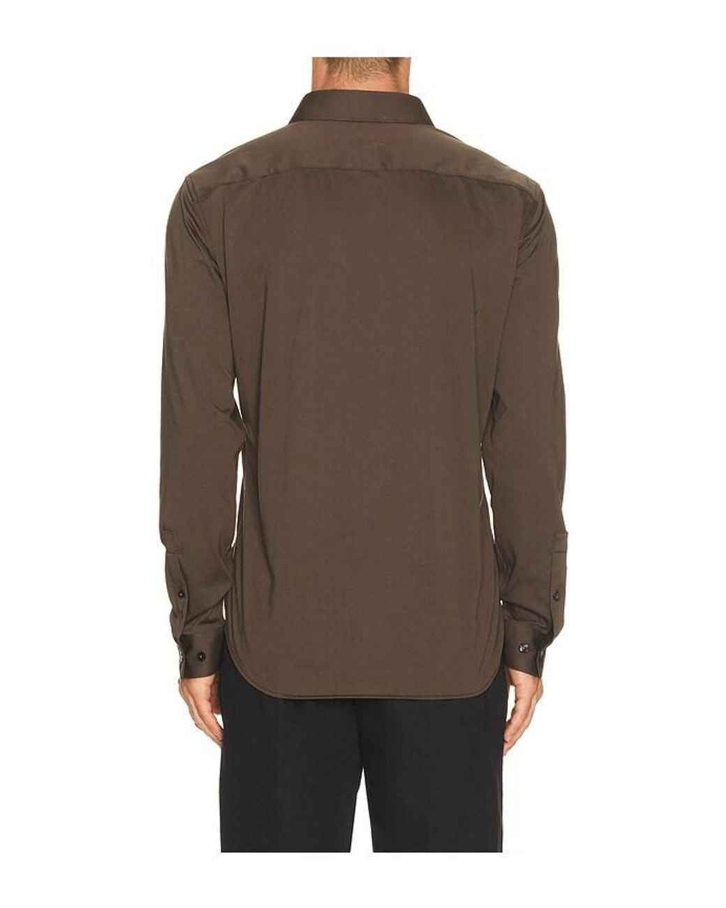 Theory Brown Sylvain Structure Shirt for men