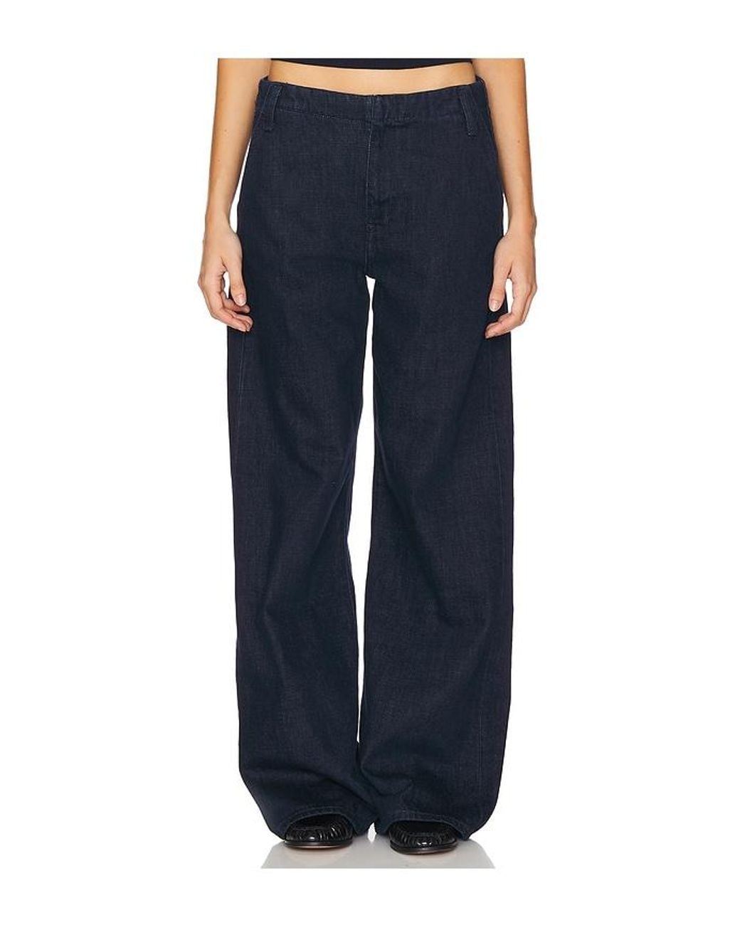 Re/done Blue Trouser Wide Leg Jeans