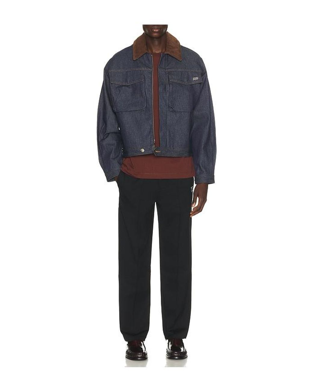 Filling Pieces Red Boxy Bridge The Gap Tee Shirt for men