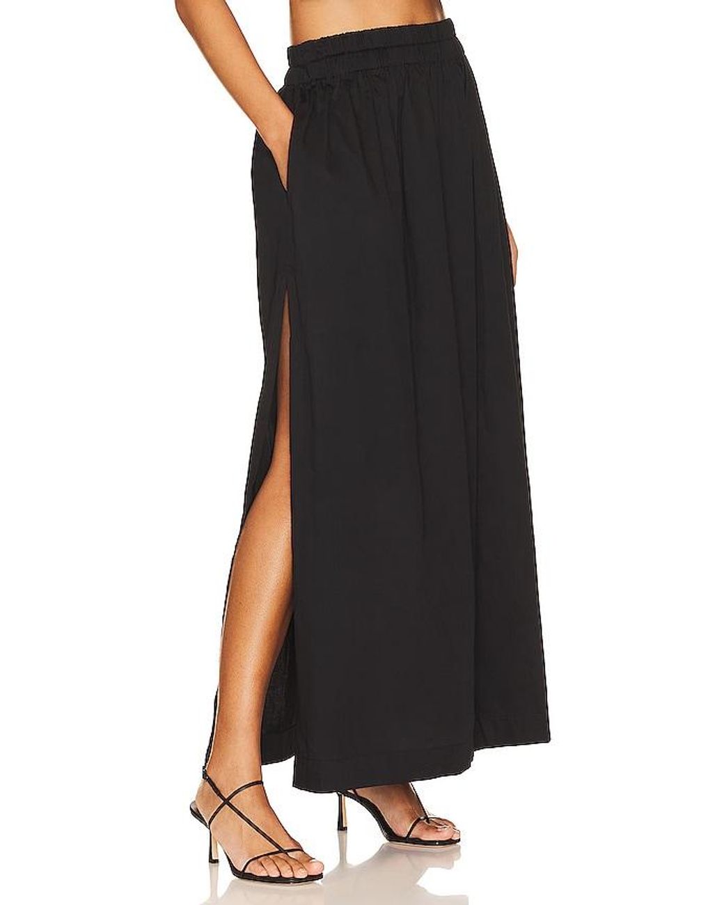 Mikoh Swimwear Black Delia Skirt