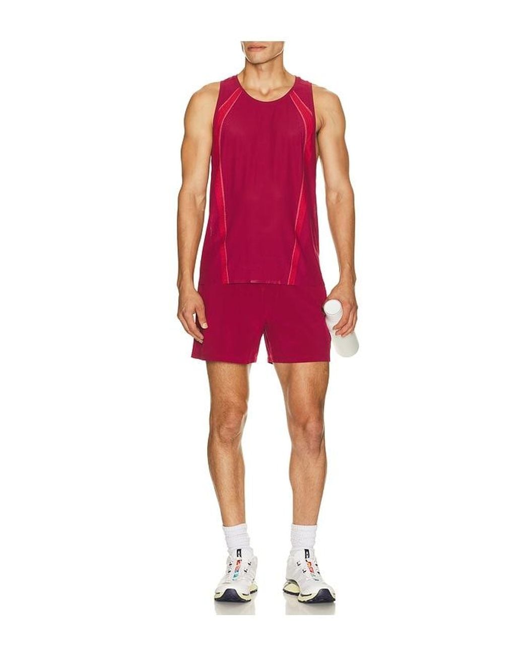 lululemon athletica Red Fast And Free Airflow Tank for men