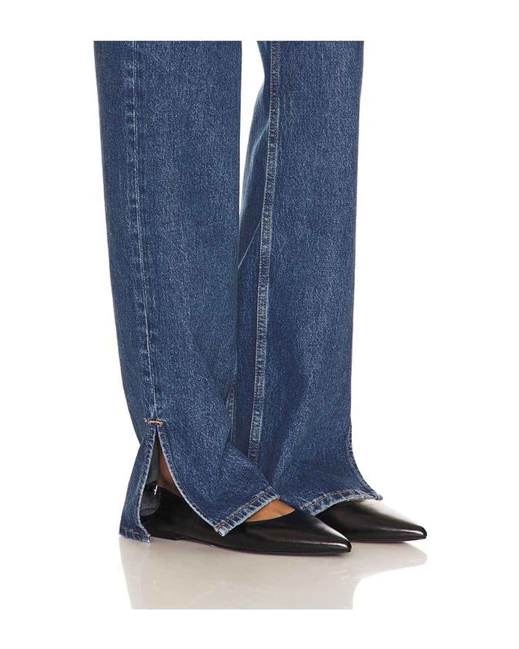 Anine Bing Blue Roy Wide Leg