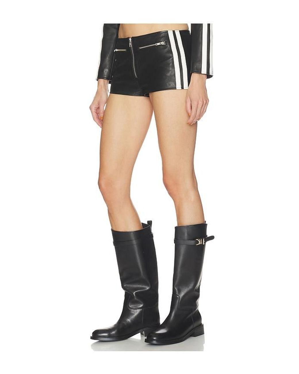 HAELO Black Sport Stripe Short