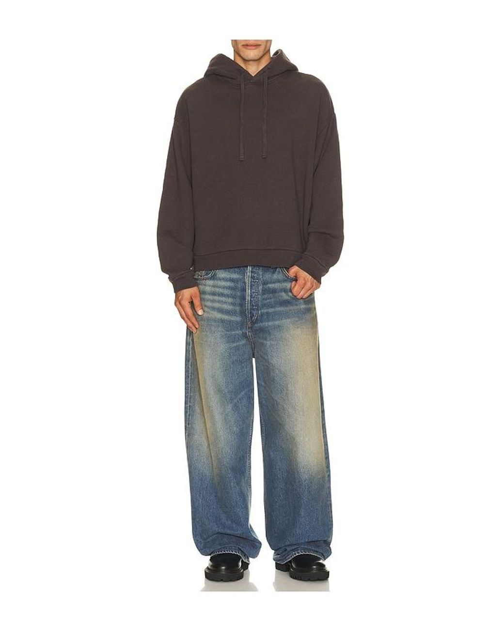 Agolde Gray Salford Hoodie for men