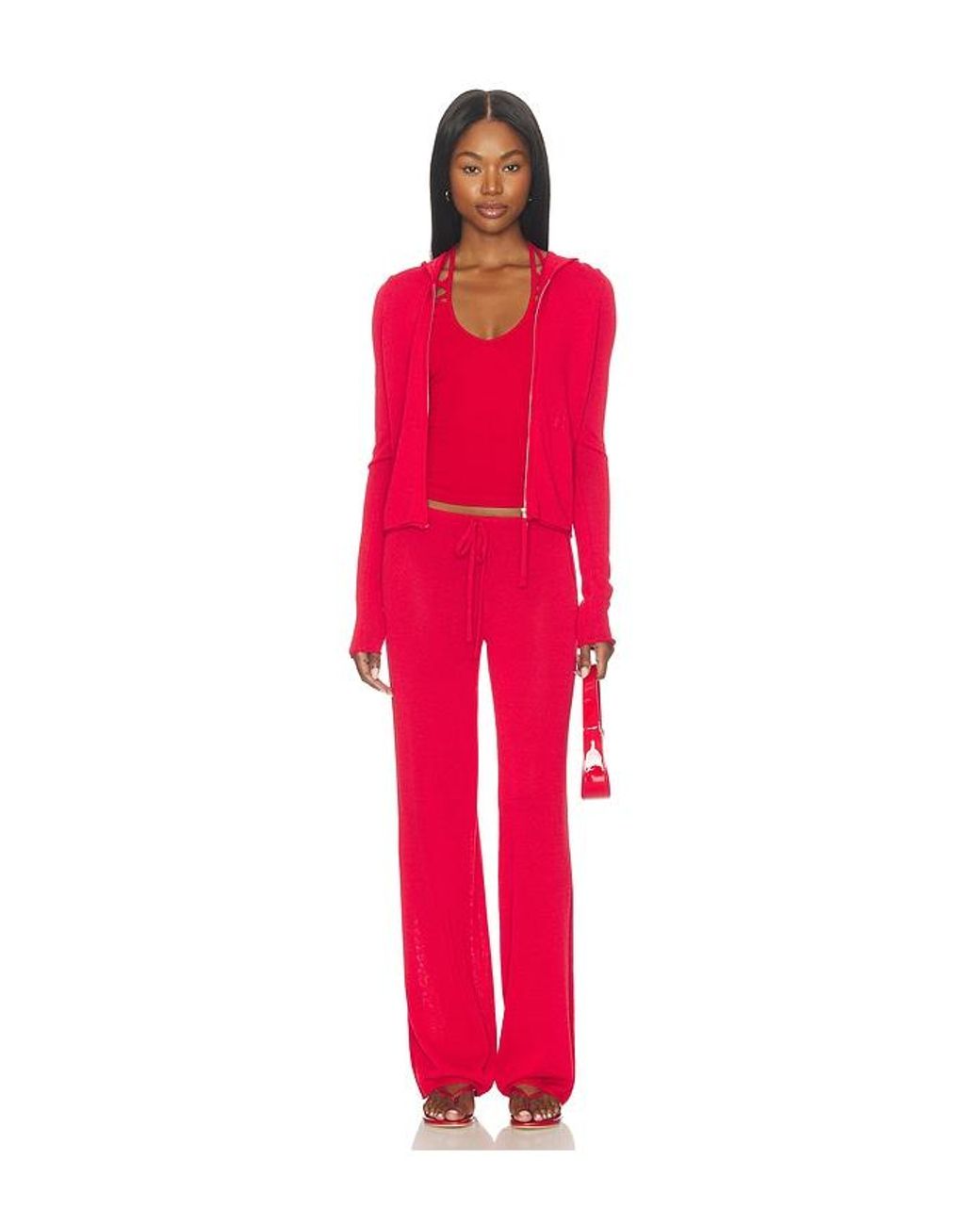Frankie's Bikinis Red X Jennie Ela Knit Pant