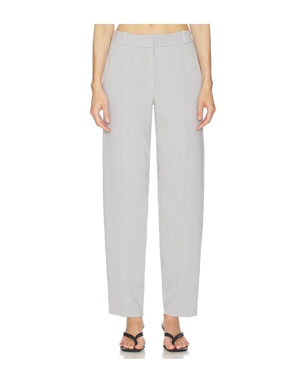 SRG White Marielle Knit Tapered Pant