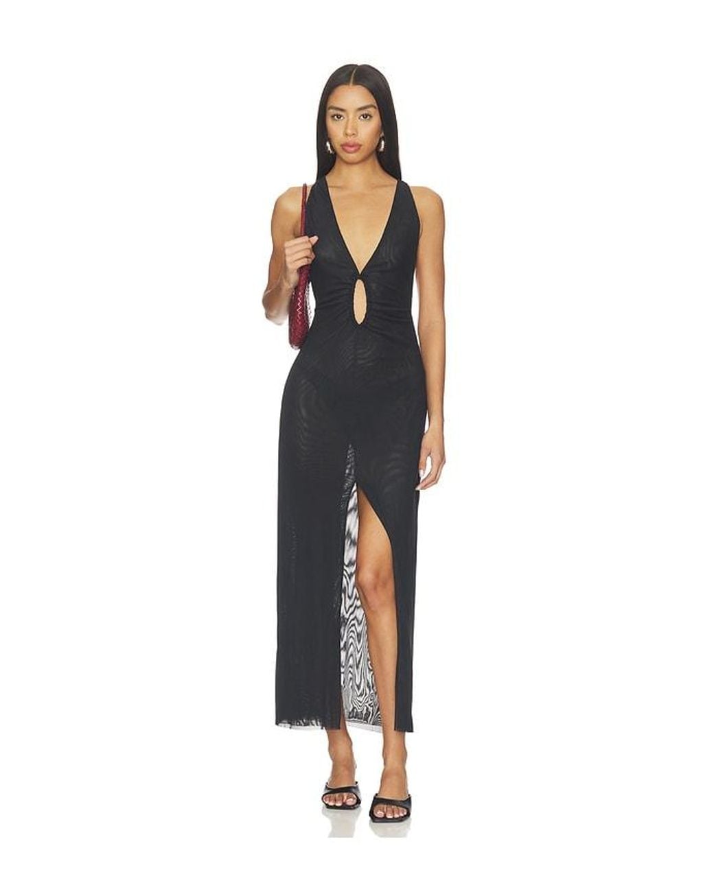 ViX Black Aimee Midi Cover Up