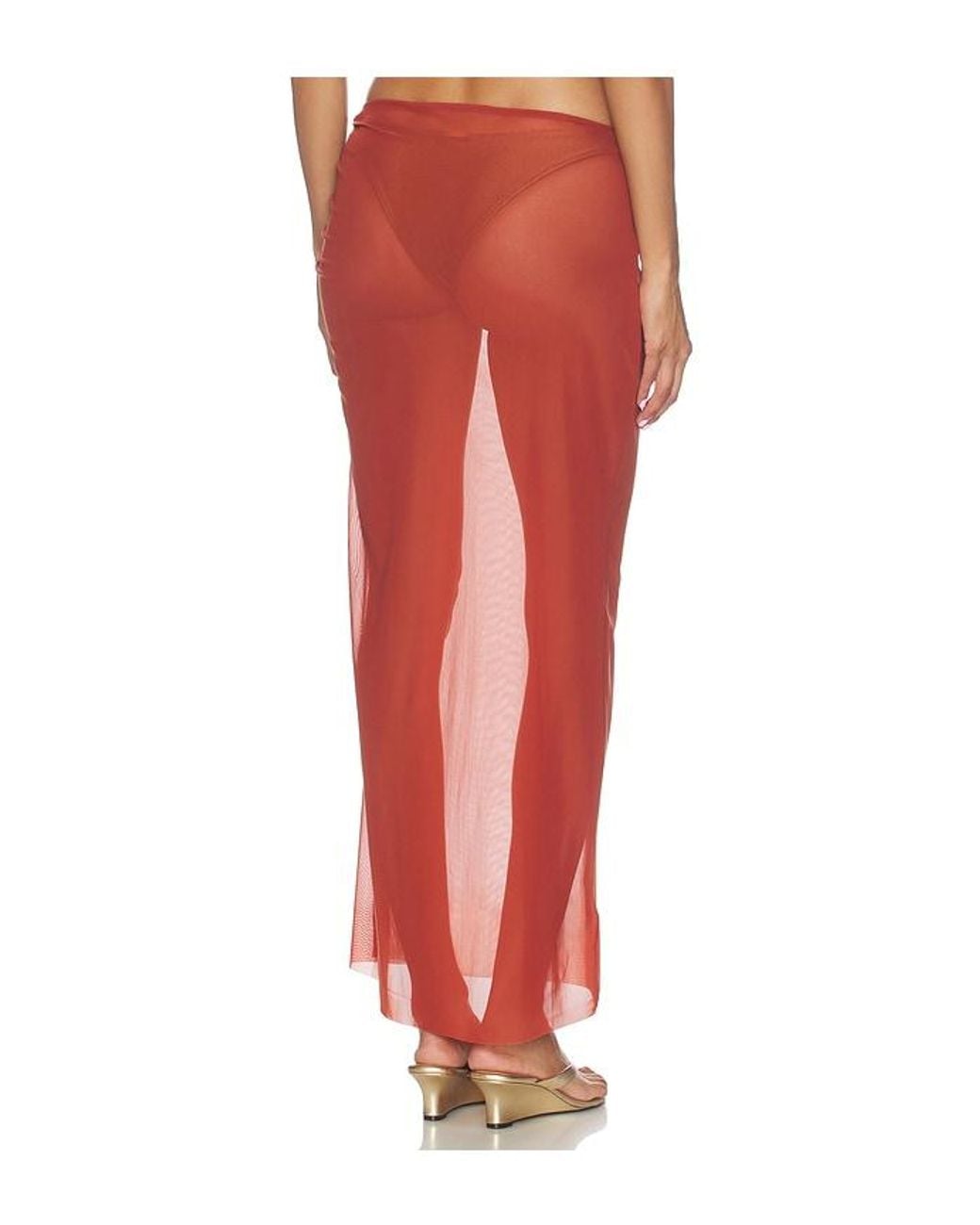 Bondeye Orange Claudia Maxi Skirt