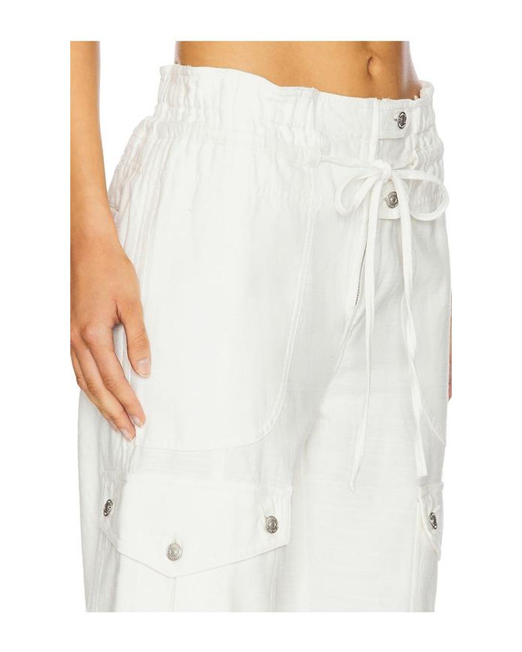 Free People White Park Ave Pant