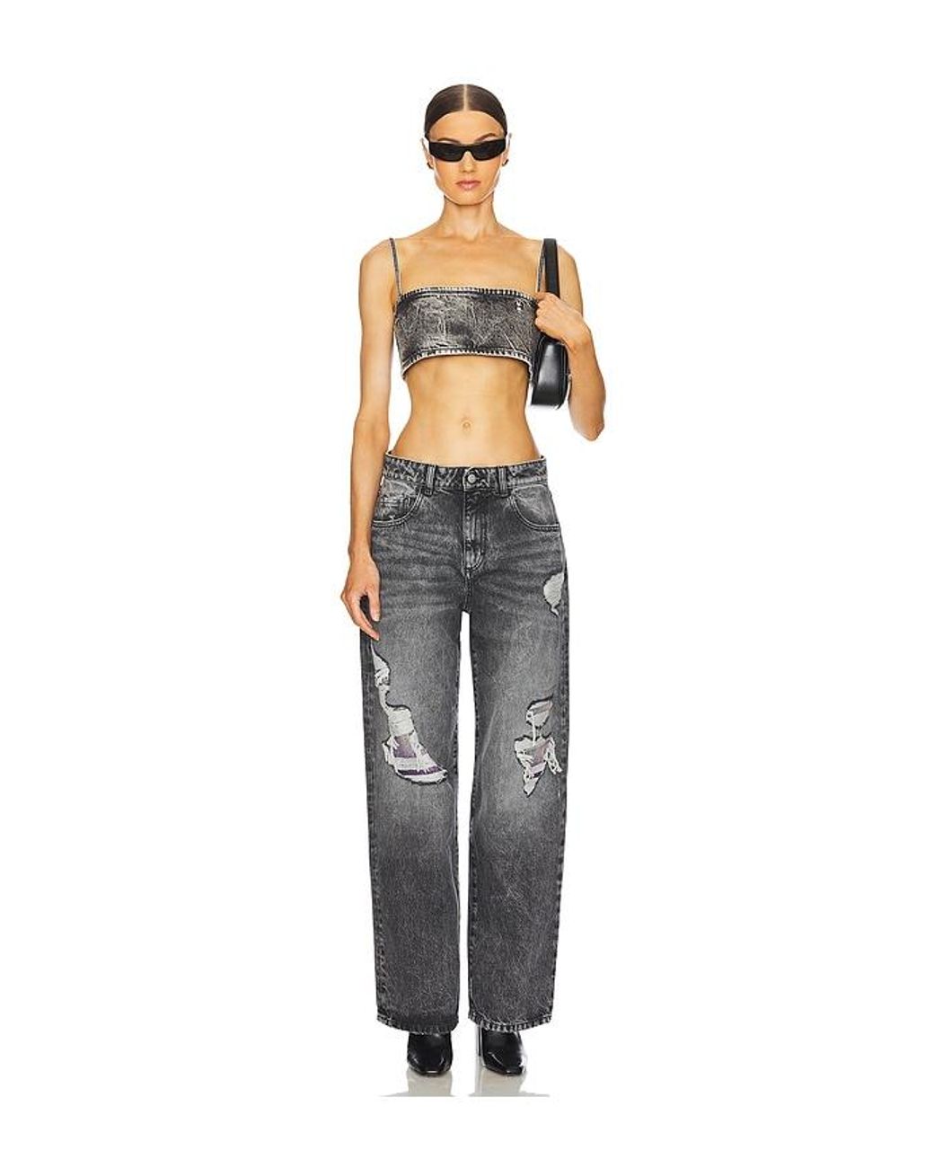 ICON DENIM Black Bea Daddy Wide Leg Jeans