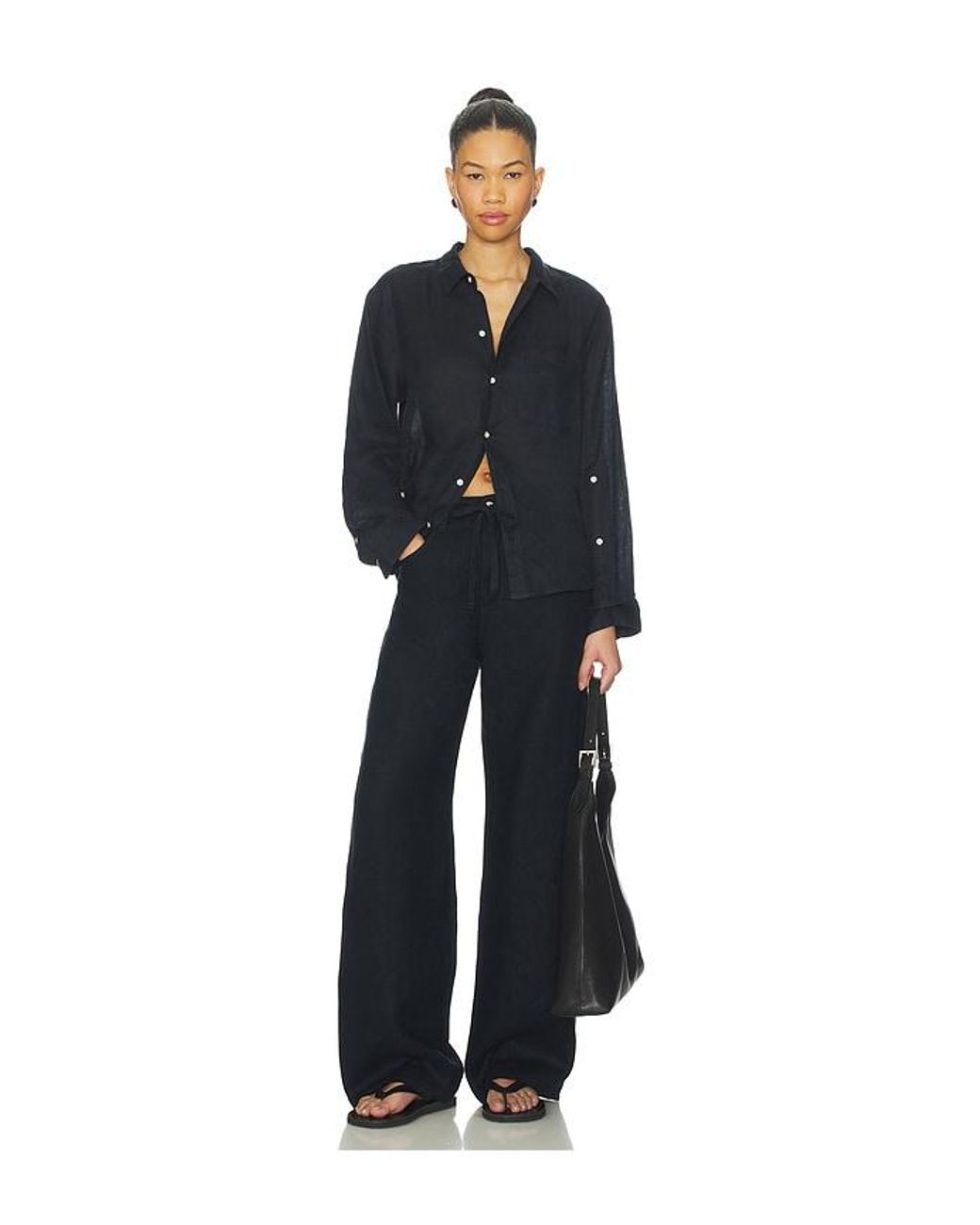 Citizens of Humanity Black Brynn Drawstring Trouser
