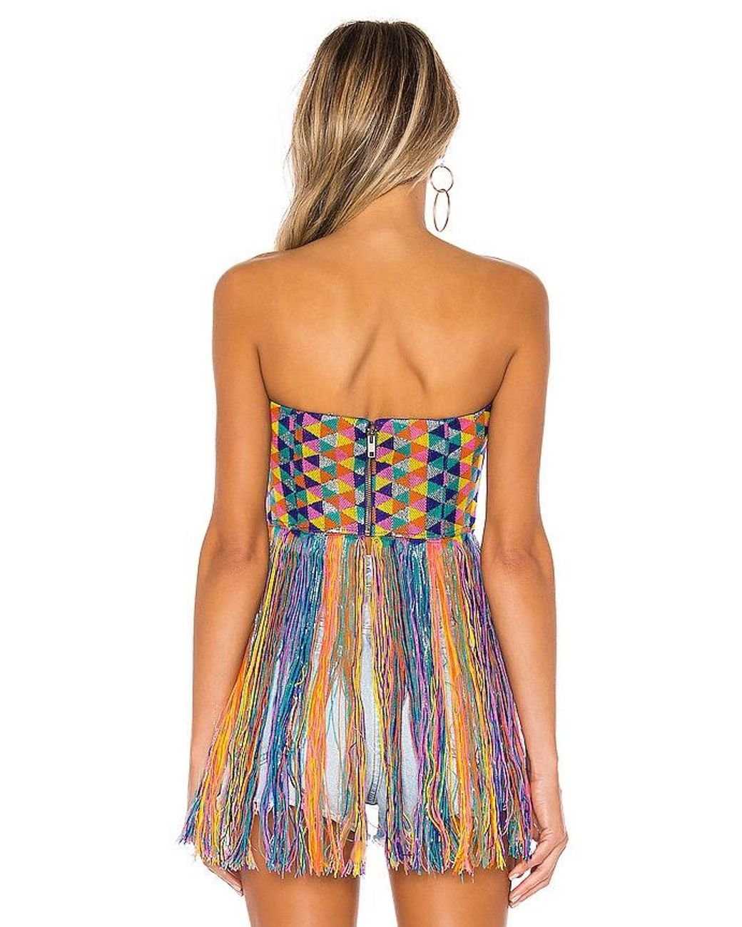 House of Harlow 1960 Blue X Revolve Amelia Top