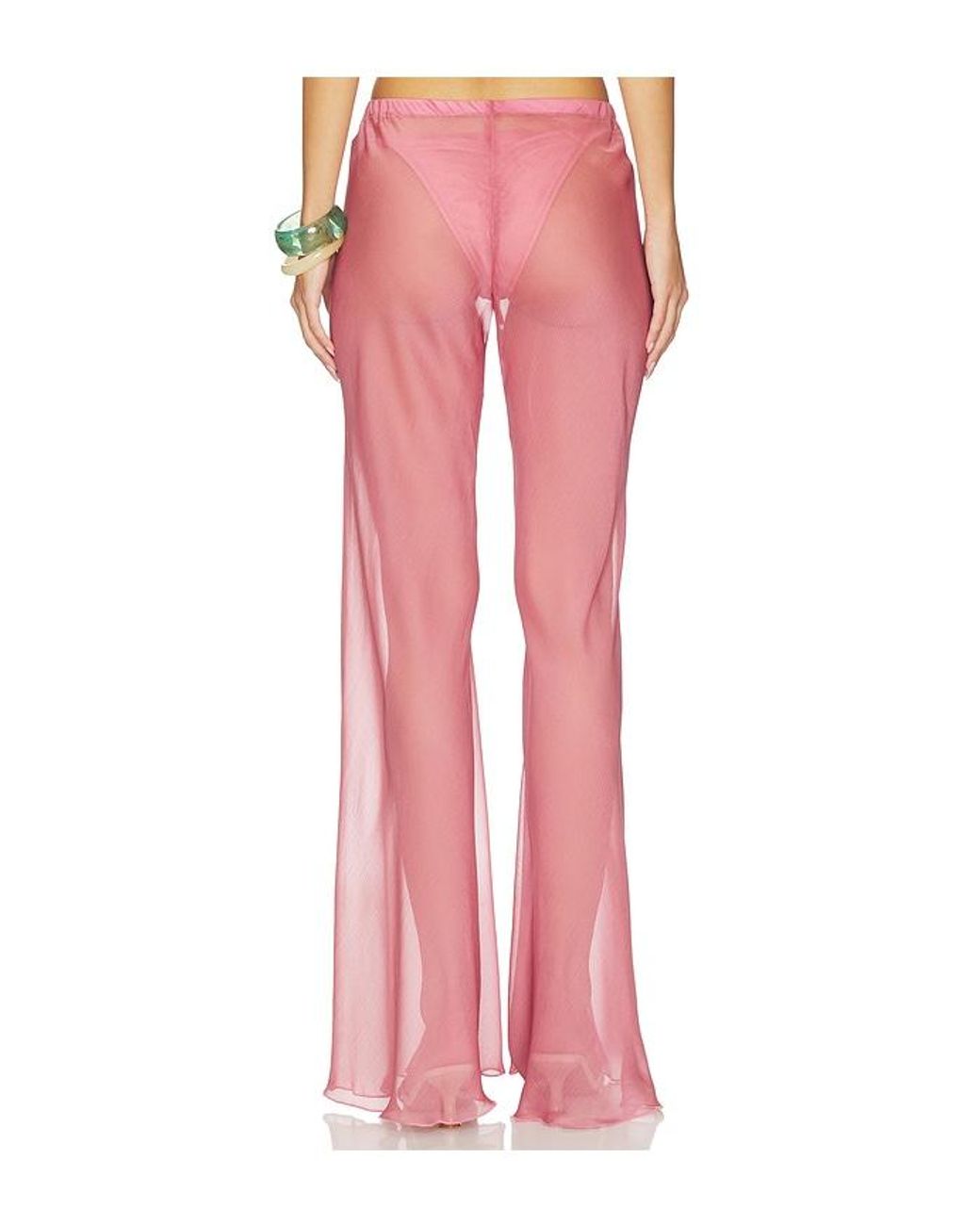 Shani Shemer Pink Kairo Wide Leg Pants