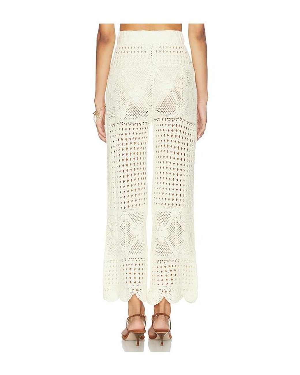 Agua Bendita White Wesley Pants