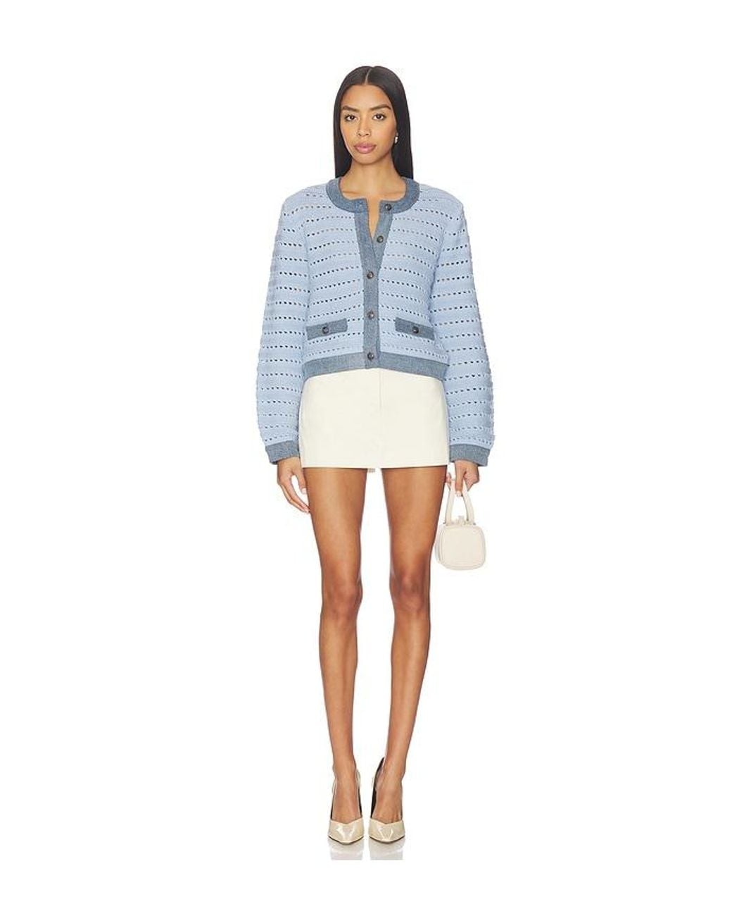 Steve Madden Blue Cassette Cardigan