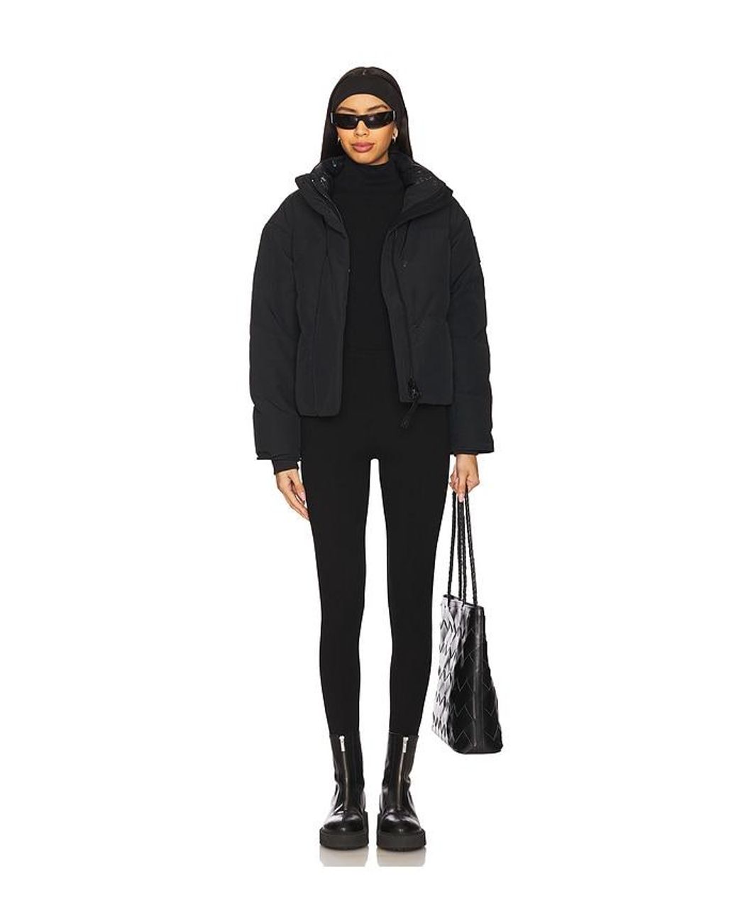 Canada Goose Black Grandview Cropped Jacket