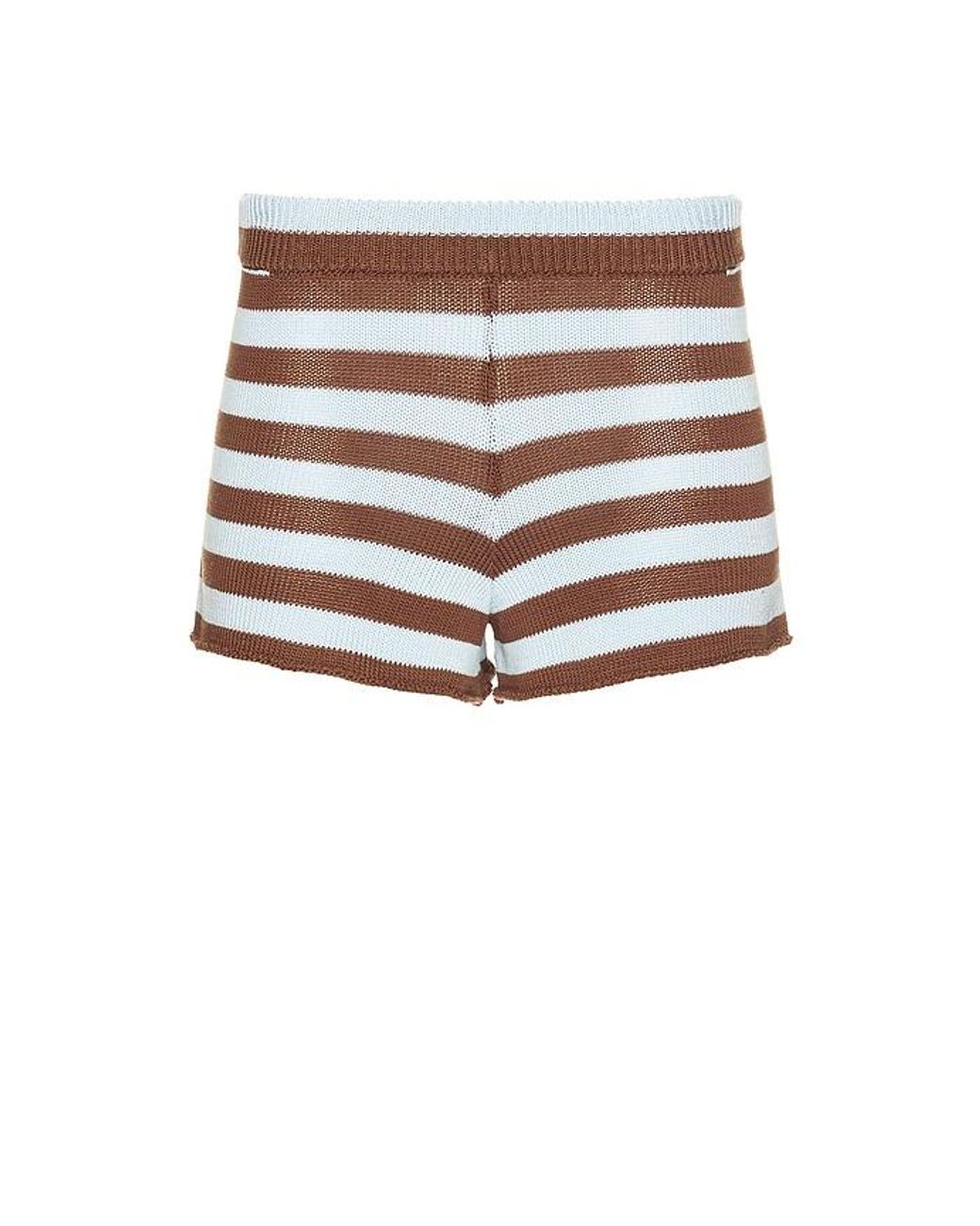 SRG Blue Izabelle Striped Knit Short
