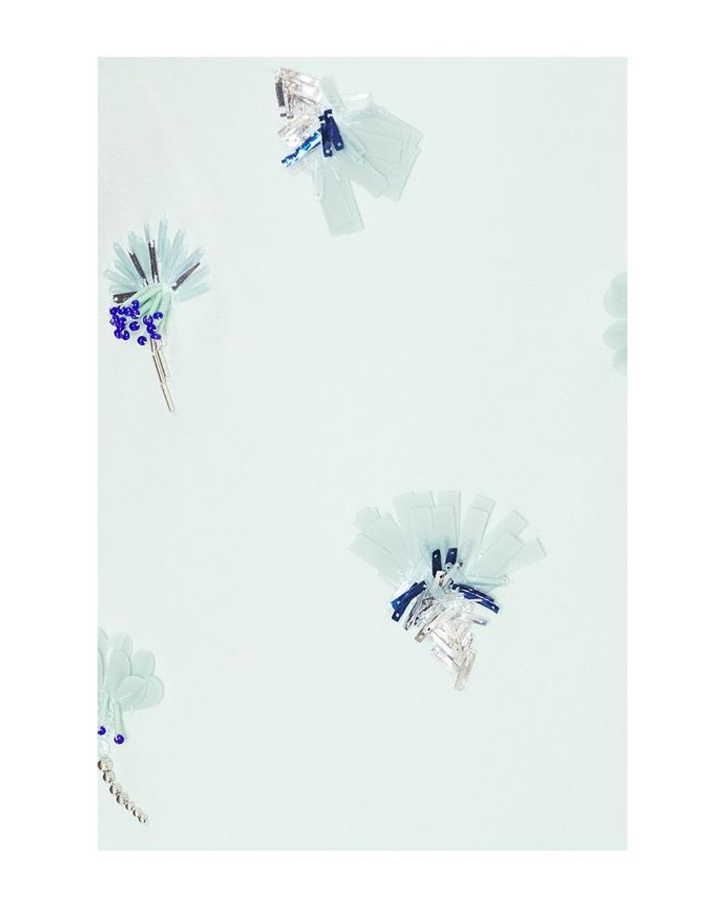 Jonathan Simkhai Blue Ella Embellished Mini Dress