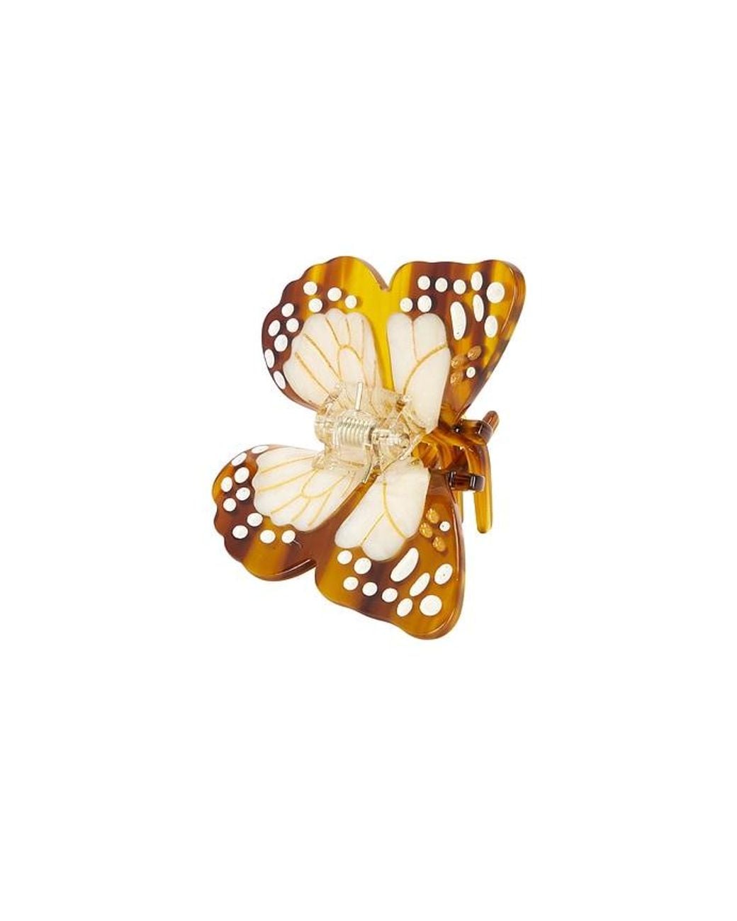 Solar Eclipse Metallic Hand-Painted Mini Boho Monarch Claw Hair Clip