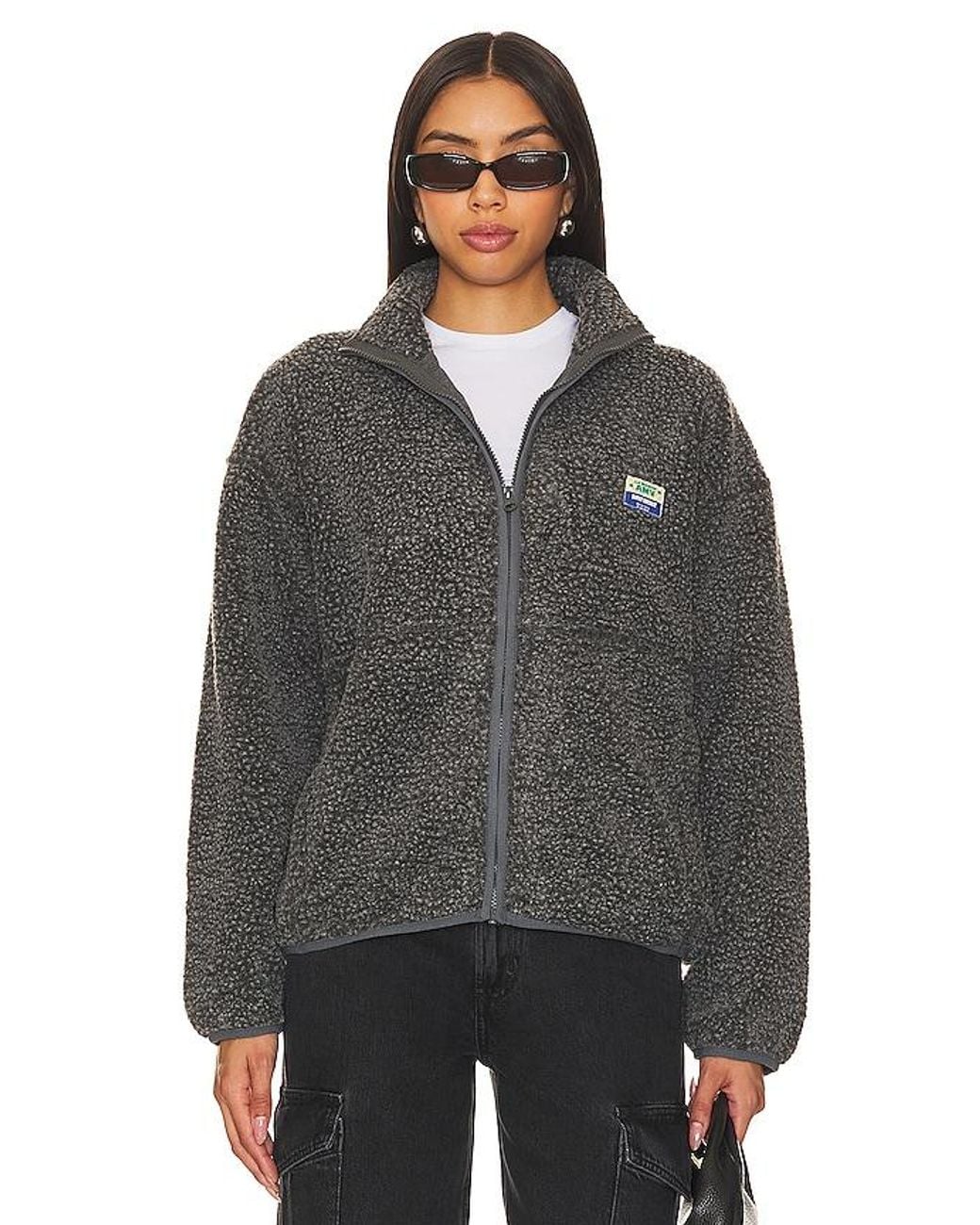 American Vintage Gray Hoktown Sherpa Jacket