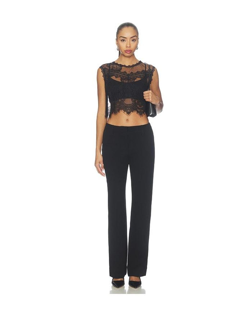 AllSaints Black Eliza Tank Top