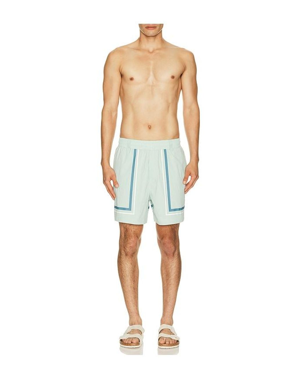 Malbon Blue Scooter Playa Swim Short for men