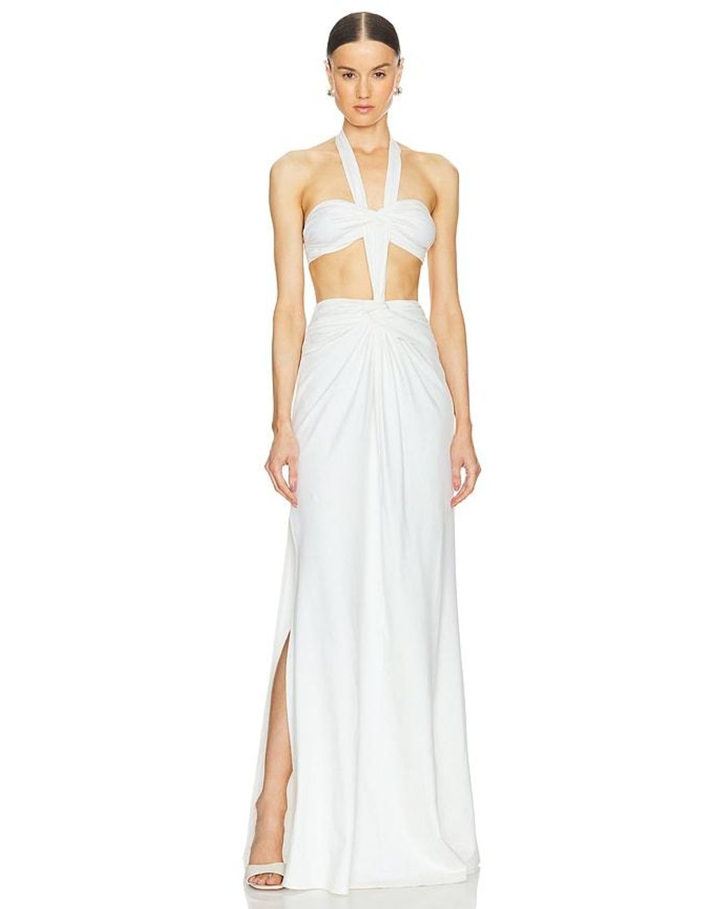 Vestido En Talla En Sid Neigum de color White
