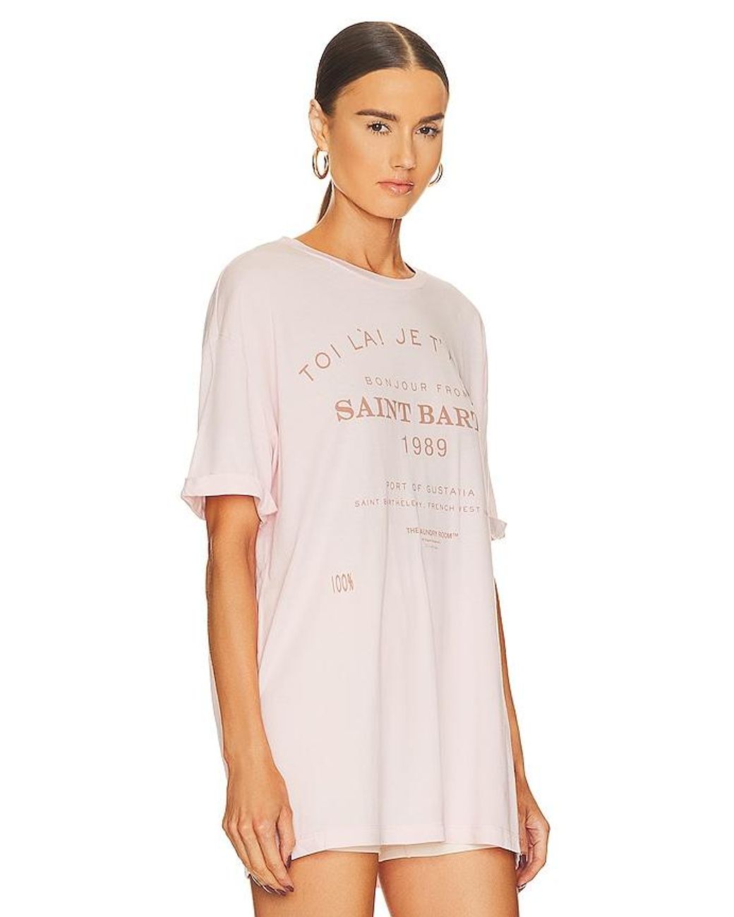 The Laundry Room White Saint Barth 89 Oversize Tee