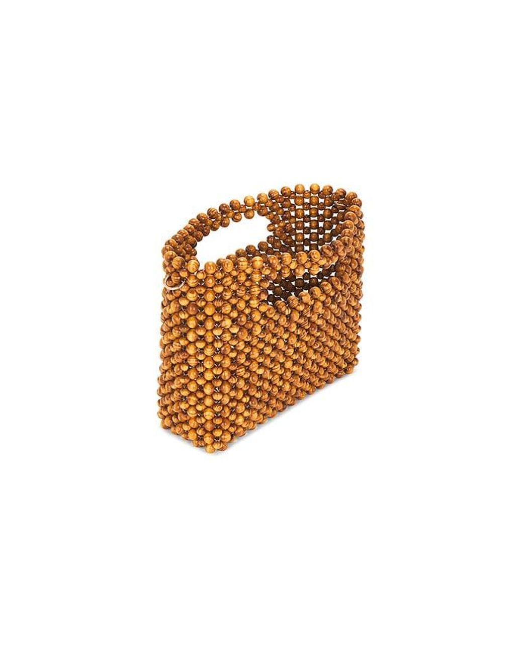 Dolce Vita White Wood Bead Bag
