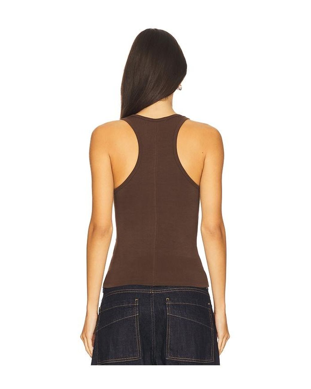 EB DENIM Black Lucy Racerback Tank Top