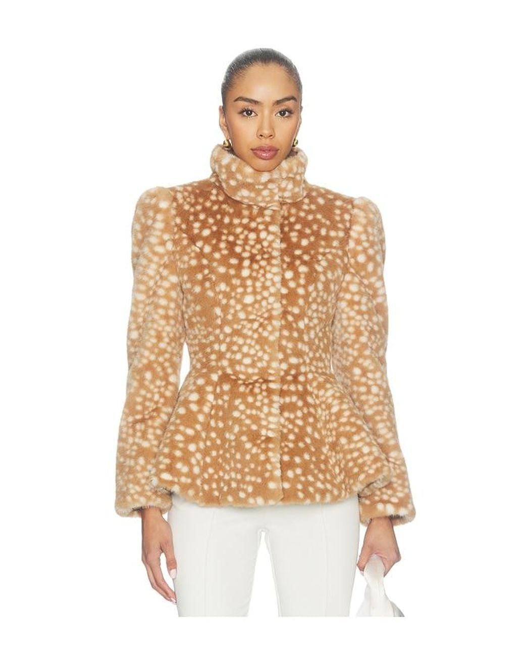 Lovers + Friends Natural Bambella Faux Fur Jacket