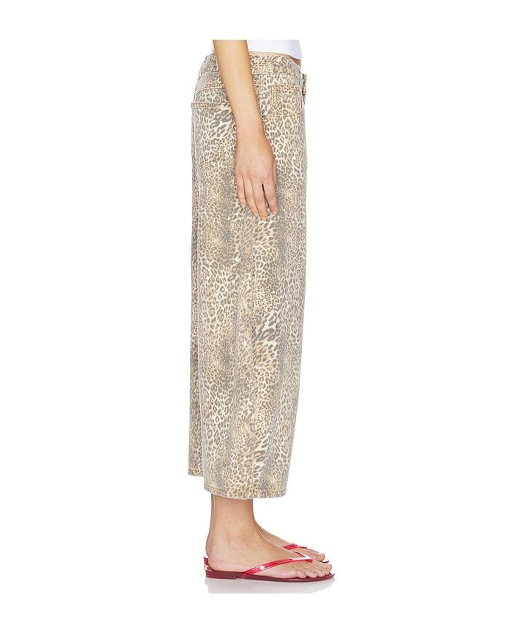 Lioness Natural Horseshoe Cropped Jeans